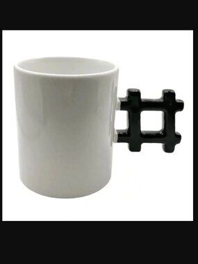NEW! Hashtag Mug by Kikkerland - Custom Dry Erase Messages